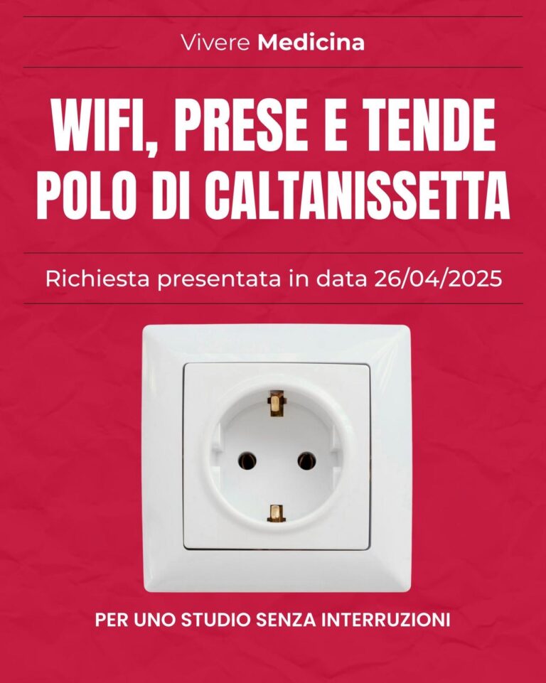 Richiesta fornitura prese elettriche aggiuntive, tende oscuranti e accesso Wi-Fi per tutti i locali universitari del Polo Territoriale di Caltanissetta.