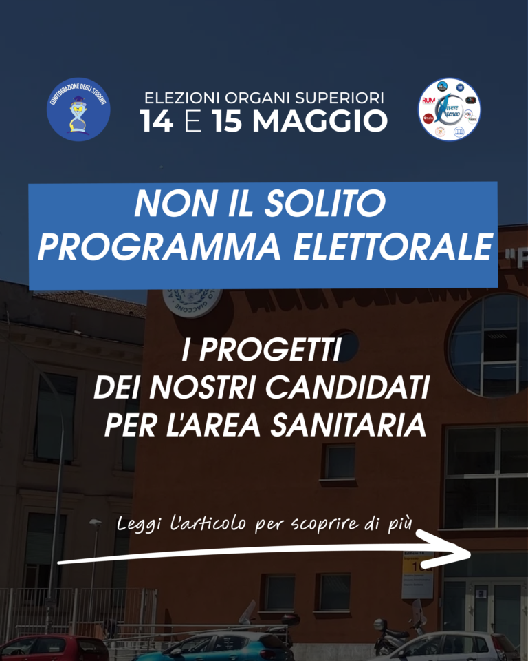 Non il Solito Programma Elettorale – I Progetti dei Nostri Candidati per l’Area Sanitaria