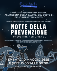 Scopri di più sull'articolo Notte della Prevenzione – Prevenire per vivere