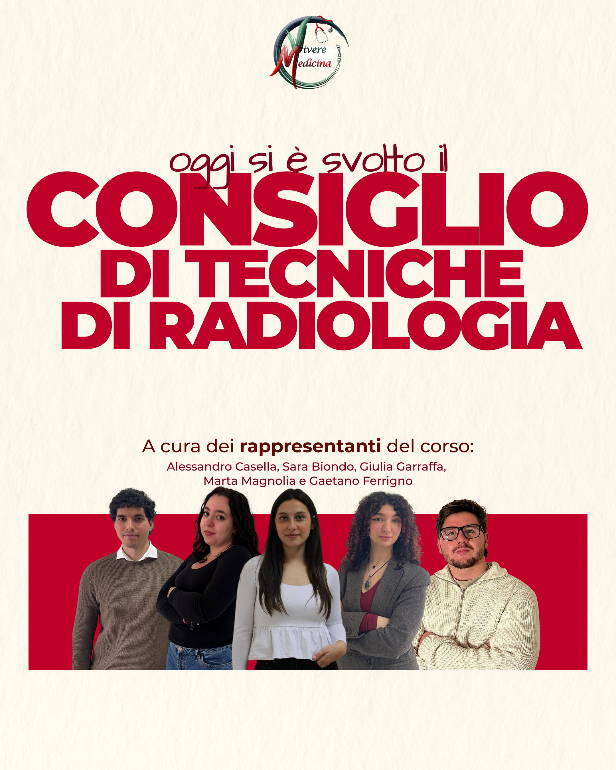 RESOCONTO CONSIGLIO CORSO DI STUDI DI TECNICHE DI RADIOLOGIA – 06 Maggio 2026