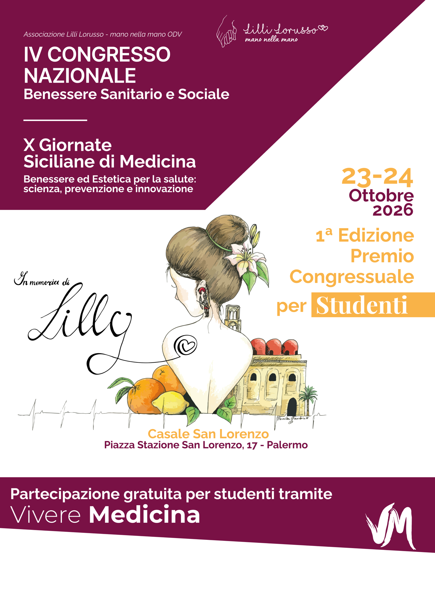 IV Congresso Nazionale Lilli Lorusso – X Giornate Siciliane di Medicina a Palermo